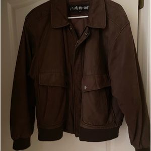 Men’s Leather Aviator’s/Bomber Jacket Size 44